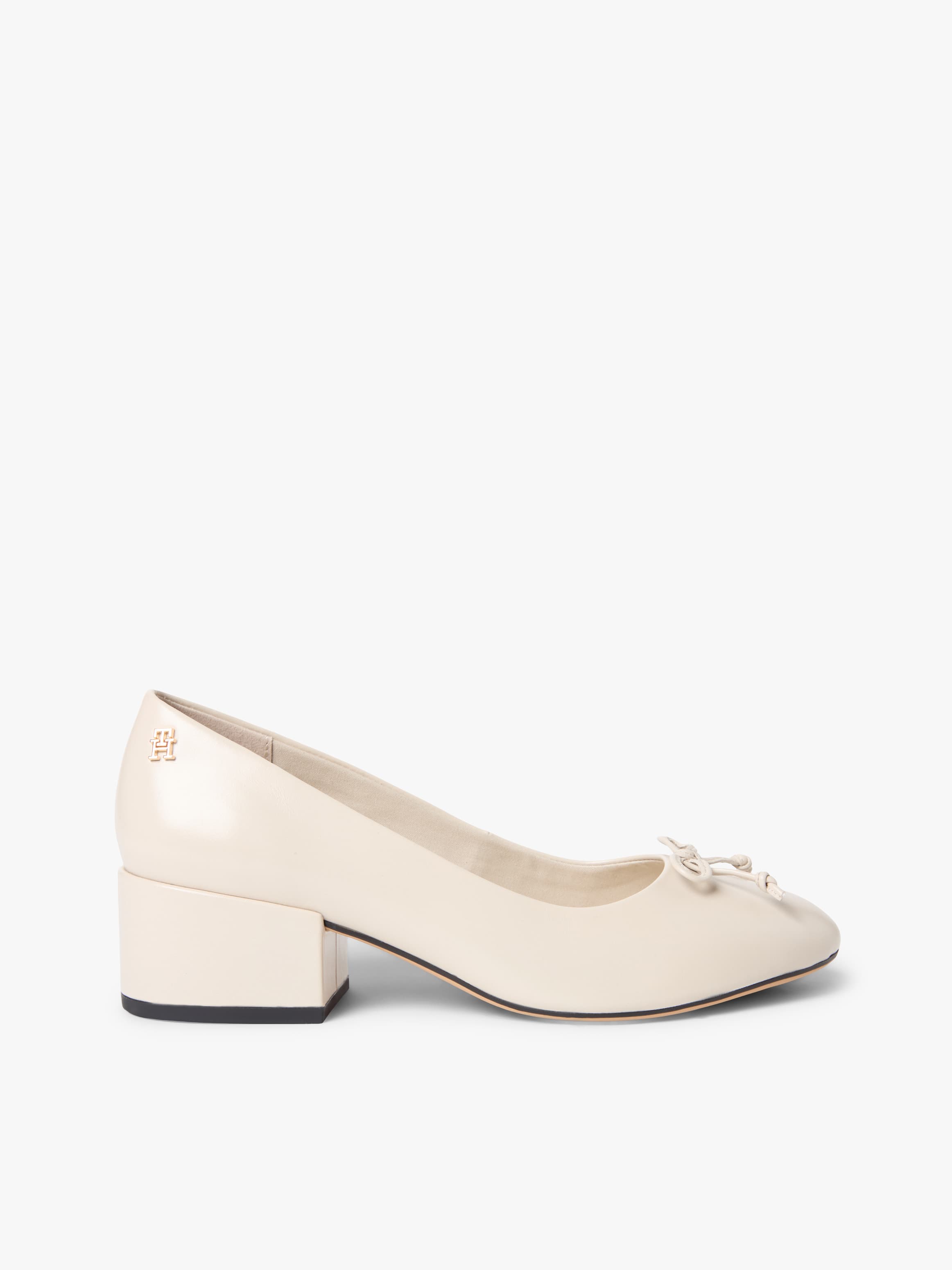 Leather Mary Jane Block Heels