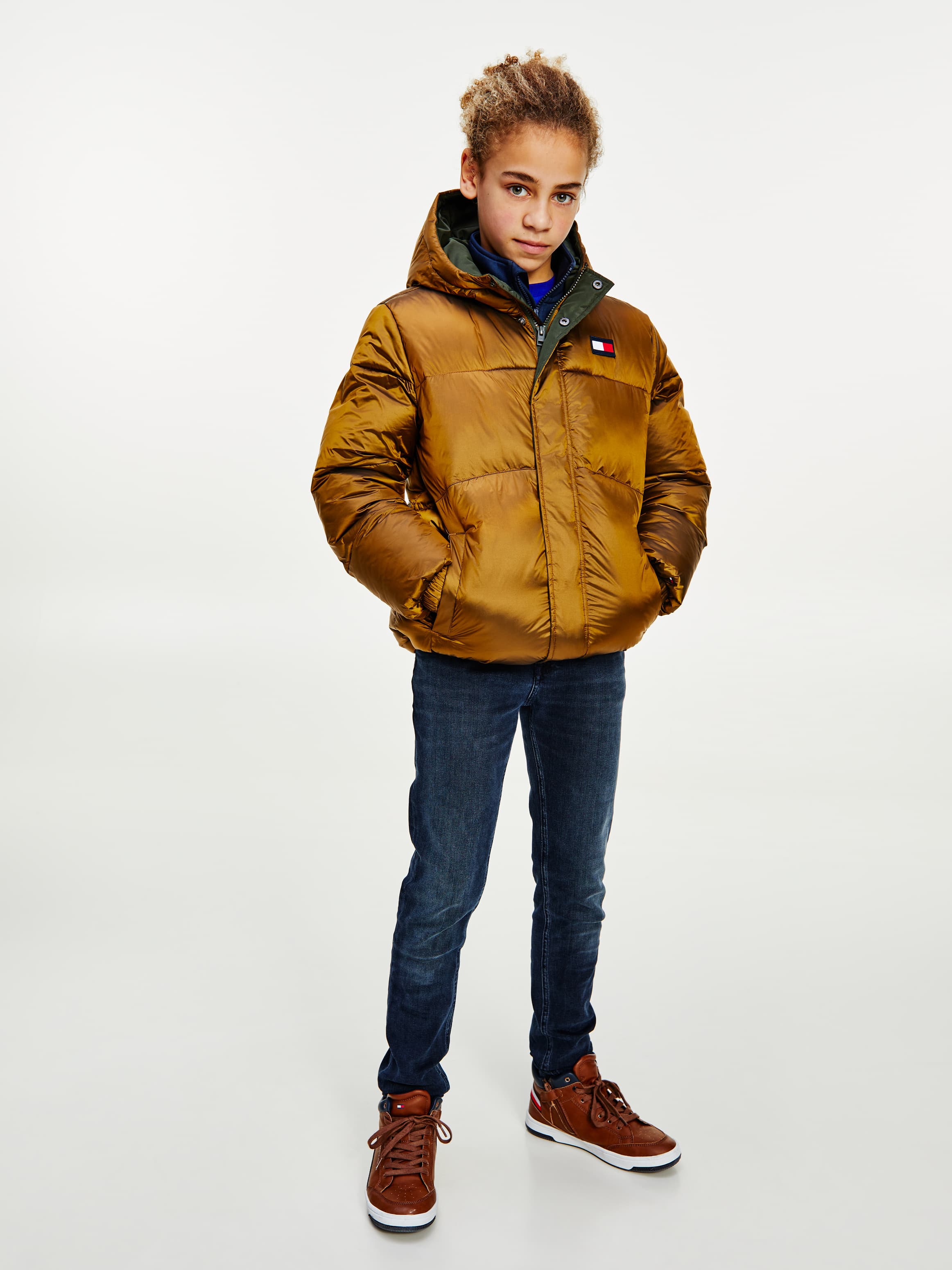 Metallic Puffer Jacket