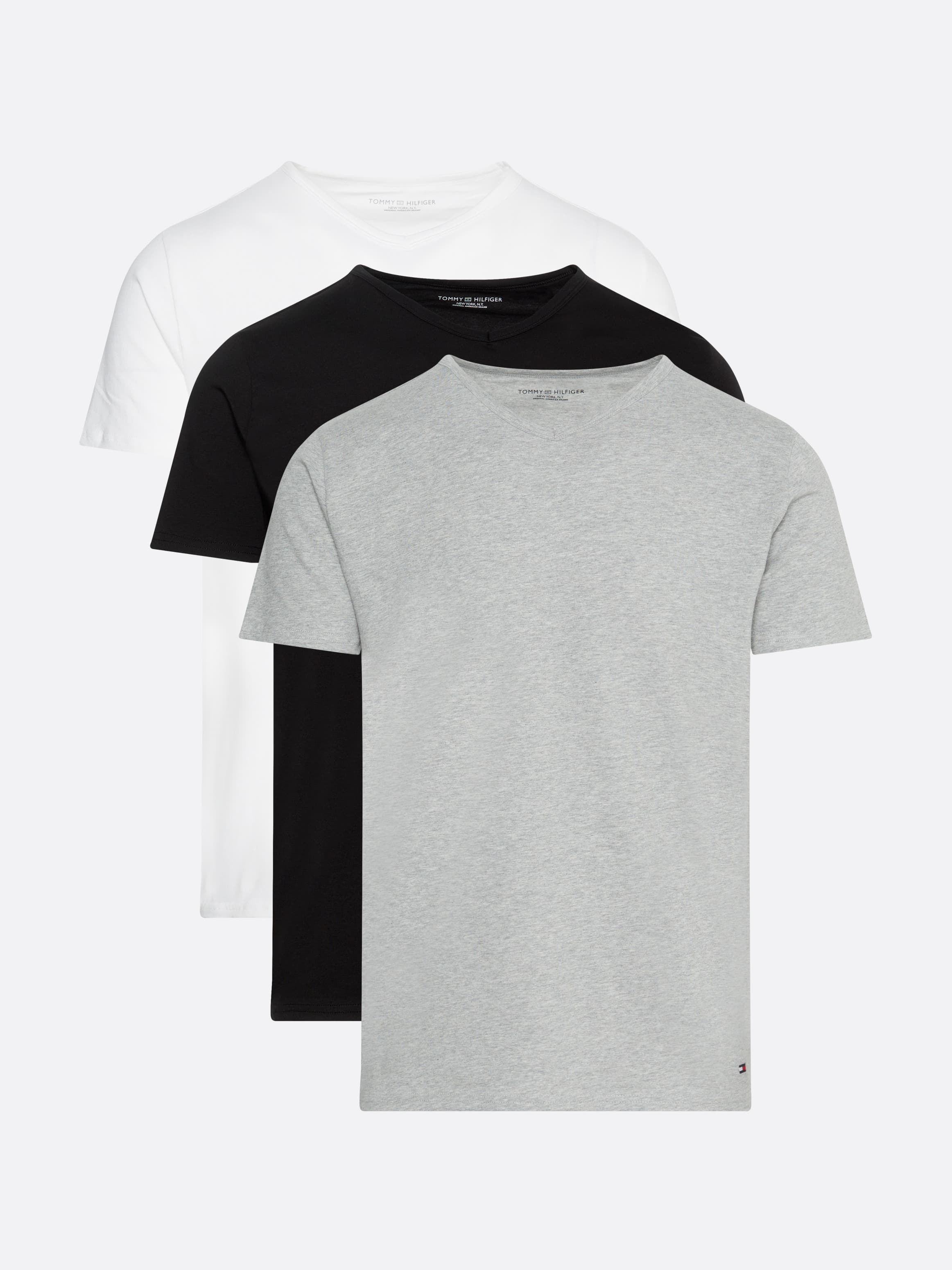 3 Pack V-Neck Cotton T-Shirts