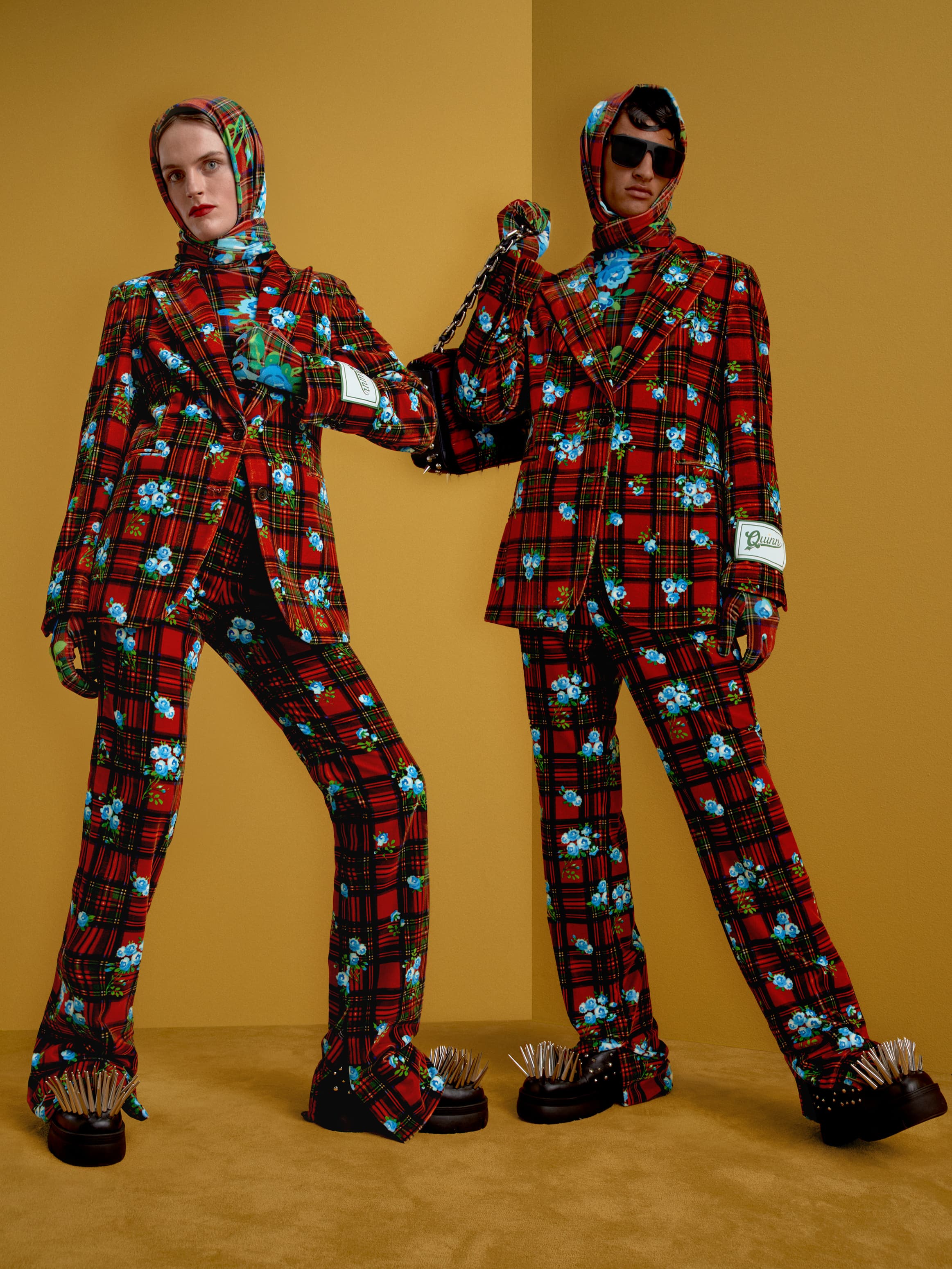 TH X Richard Quinn Tartan Blazer