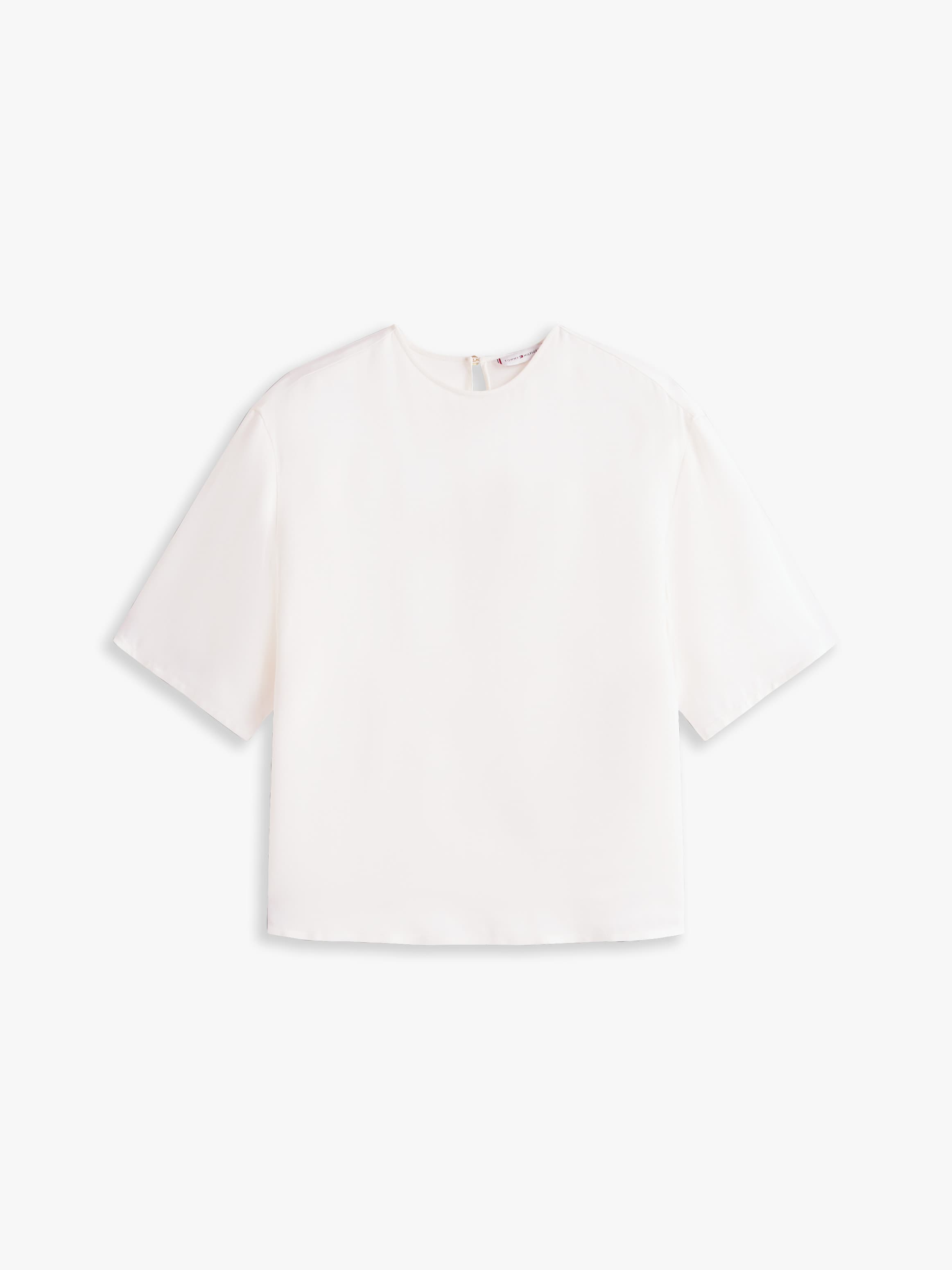 Relaxed Fit Satin T-Shirt
