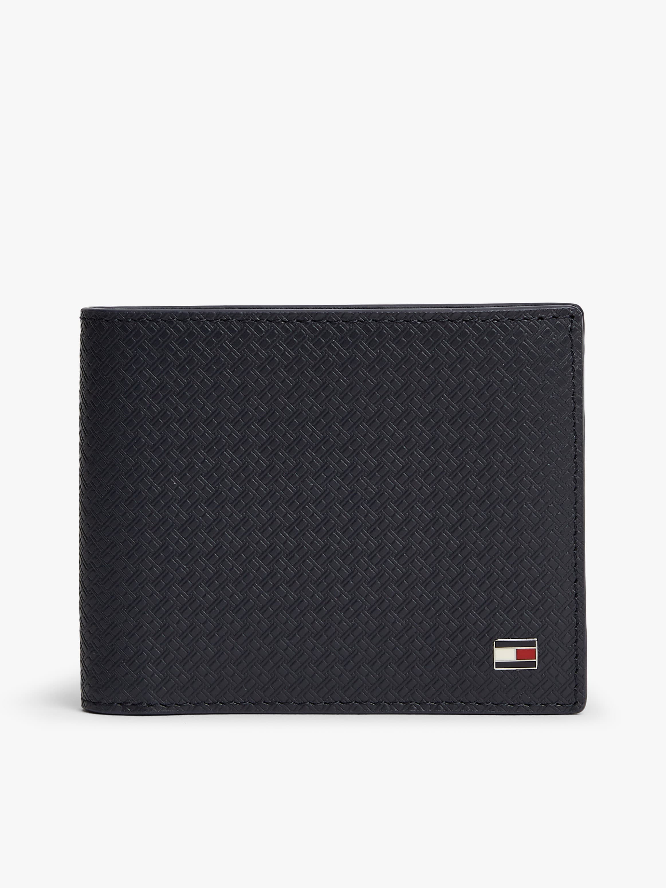 Embossed Flag Leather Bifold Wallet