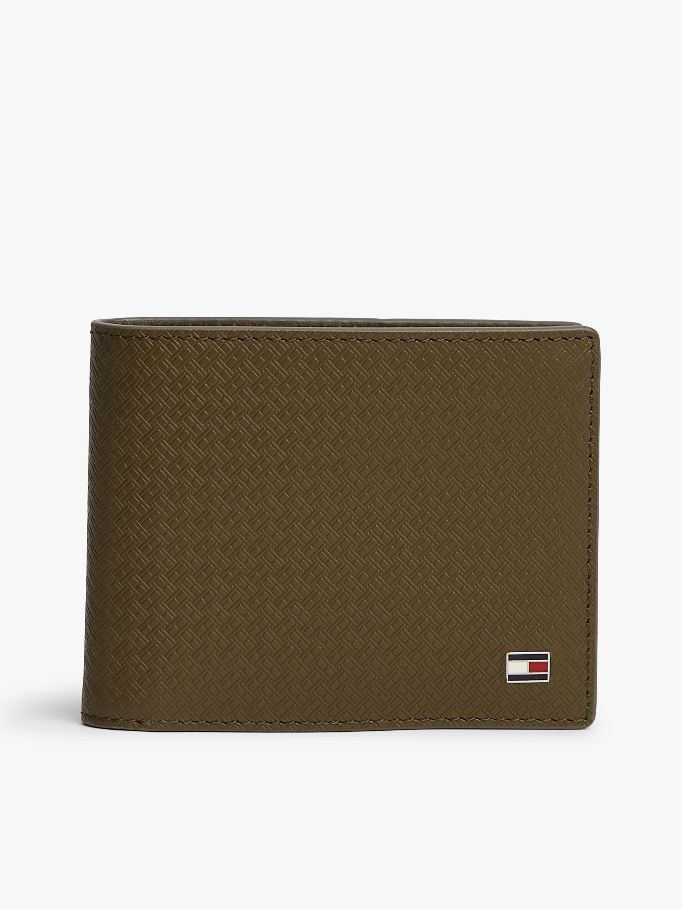 Embossed Flag Leather Bifold Wallet