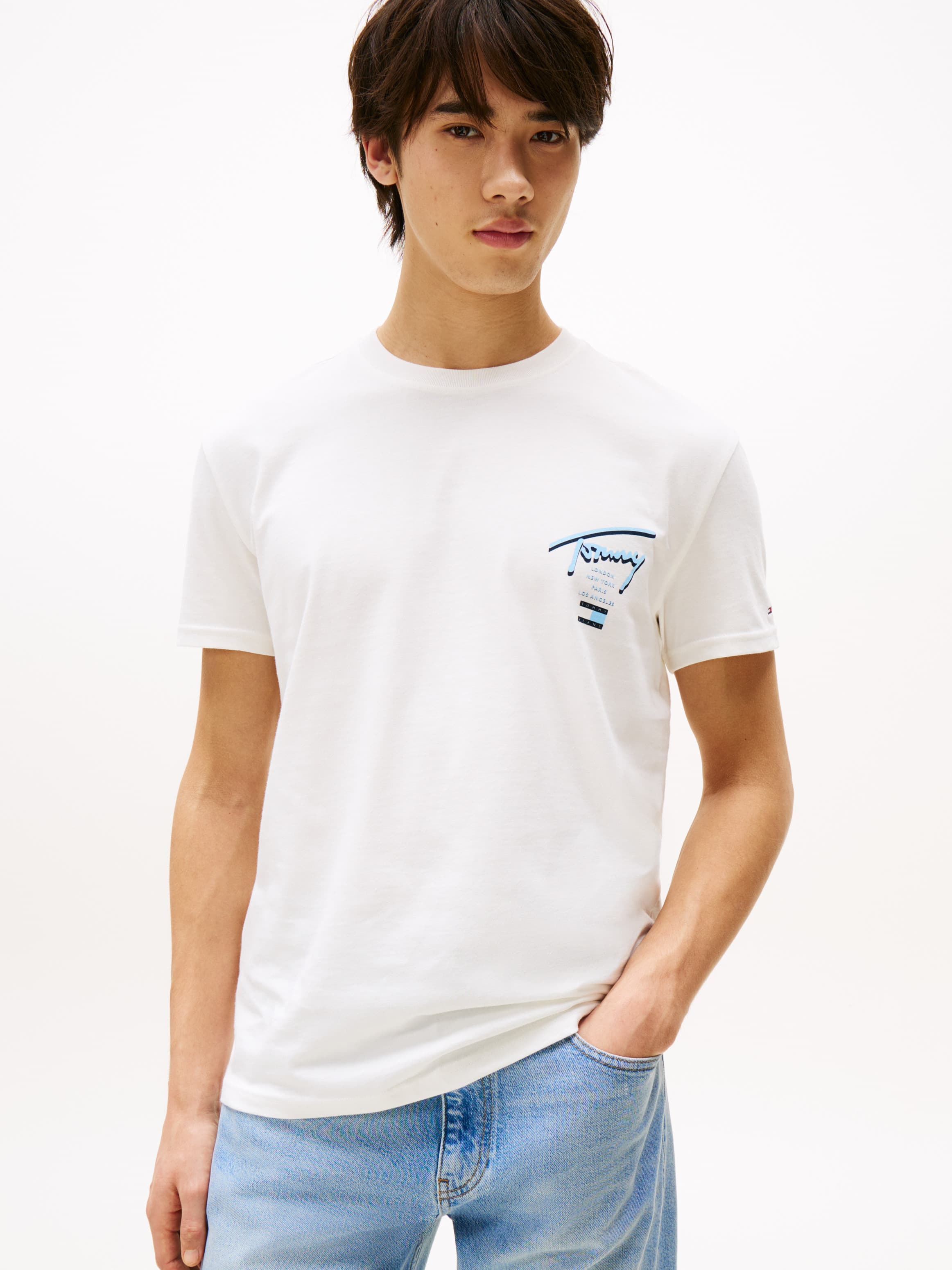 Signature Back Logo Crew Neck T-Shirt