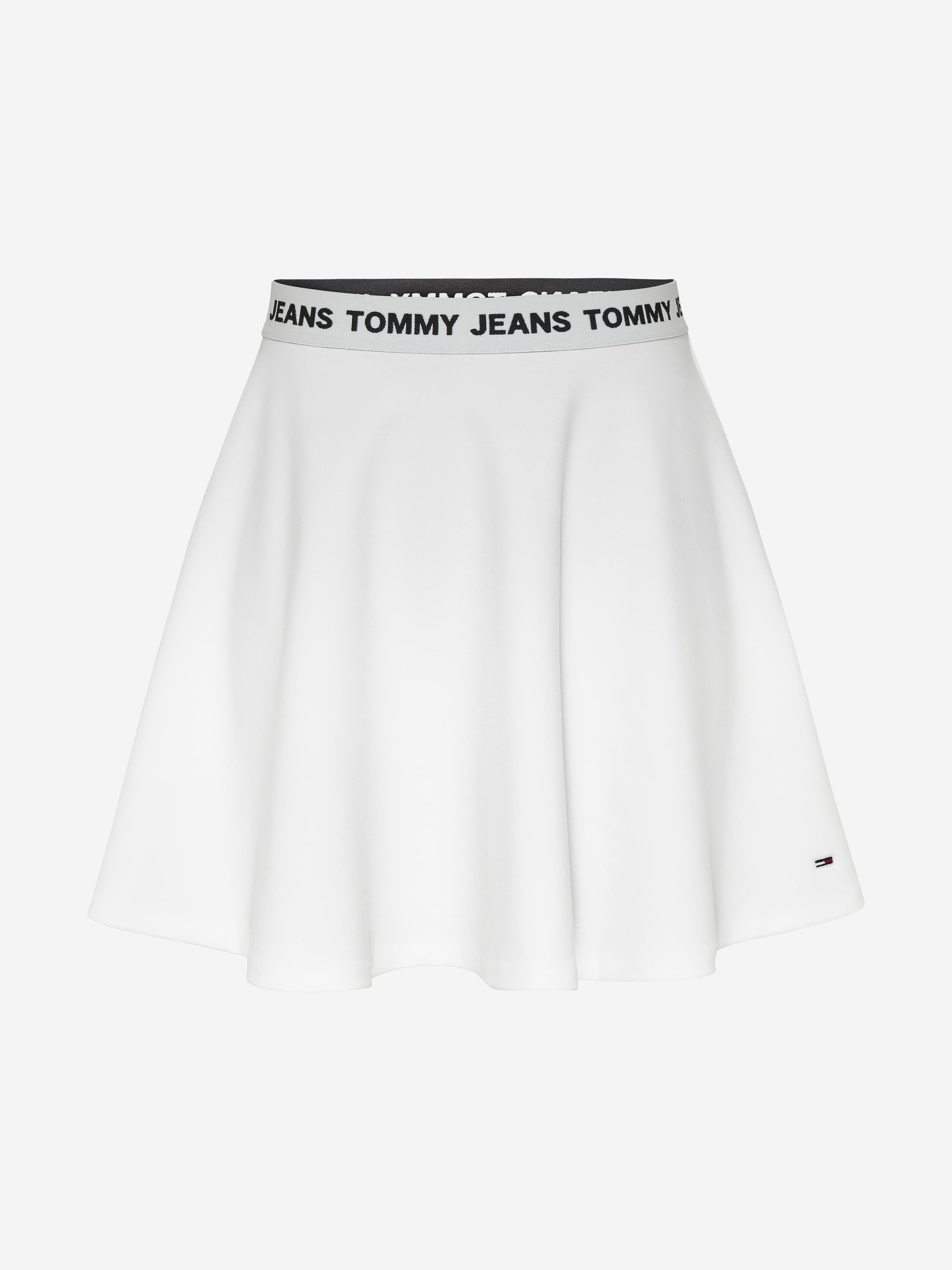 Logo Waistband Fit And Flare Skirt