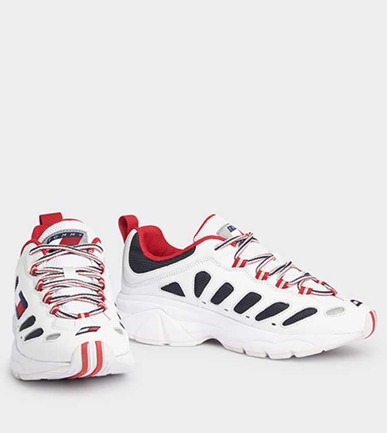 Heritage Leather Mix Trainers