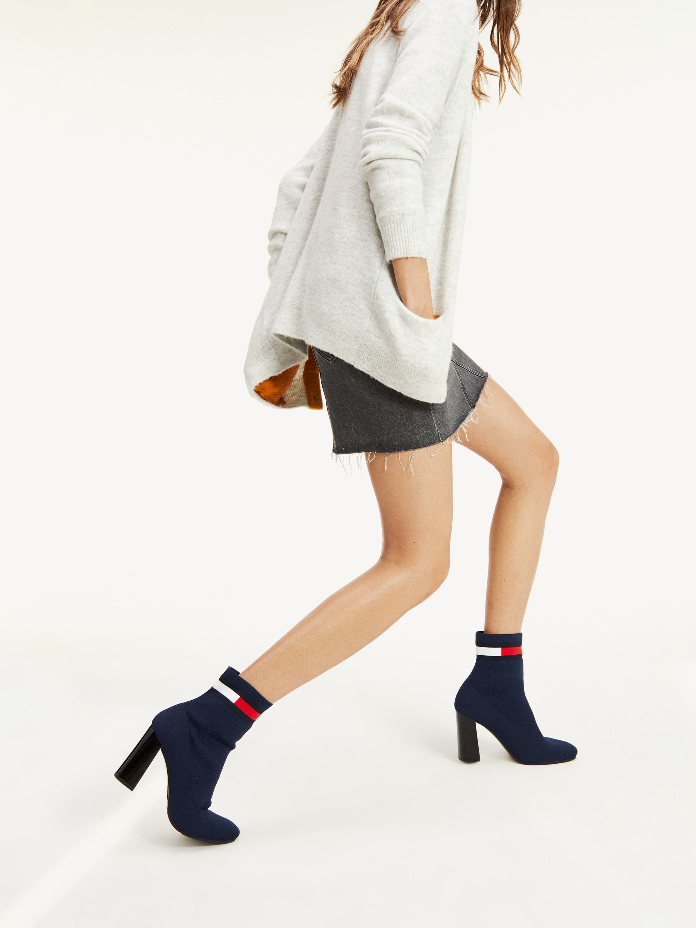 Sock Heel Boots