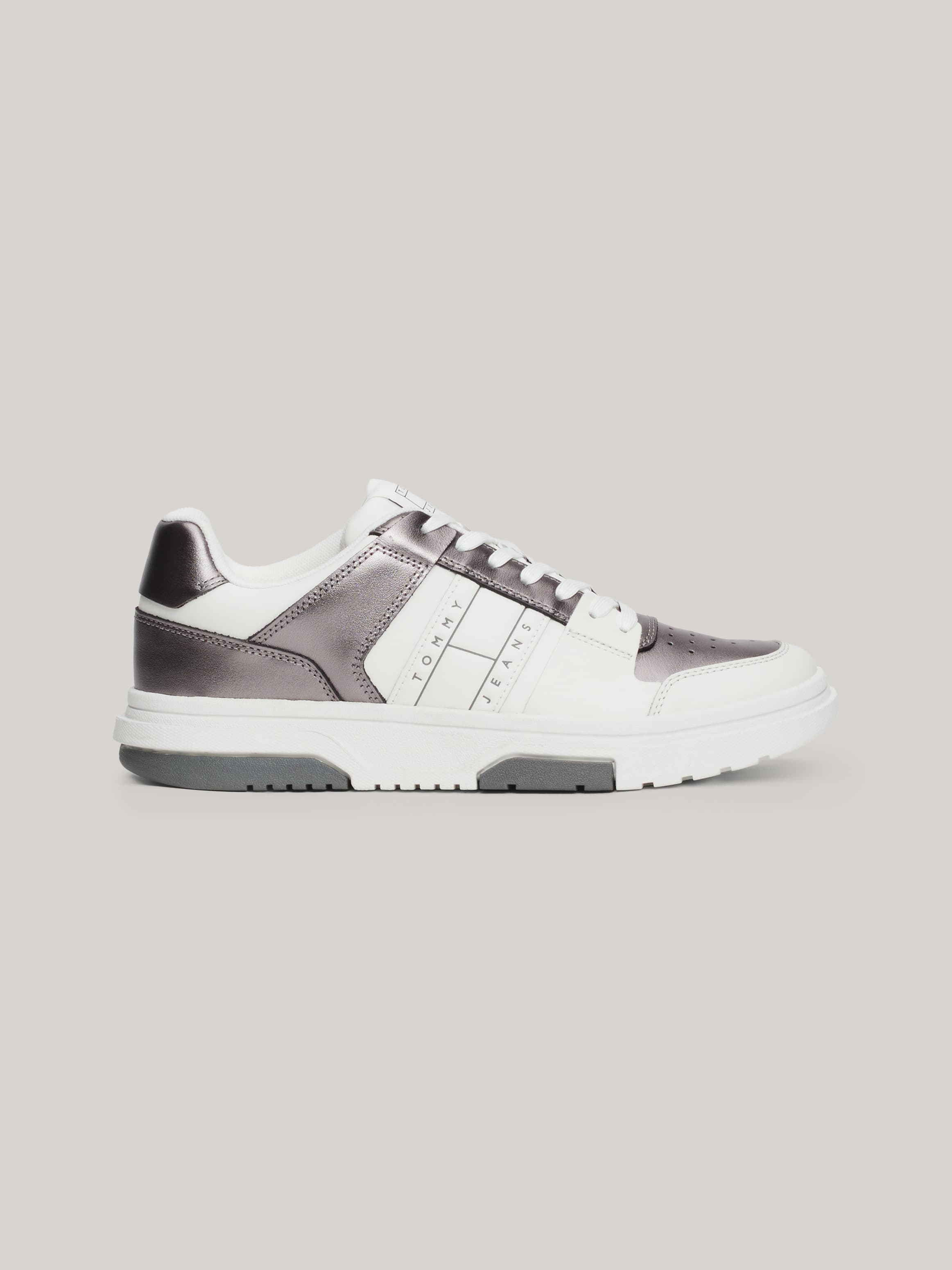 The Brooklyn Metallic Leather Trainers