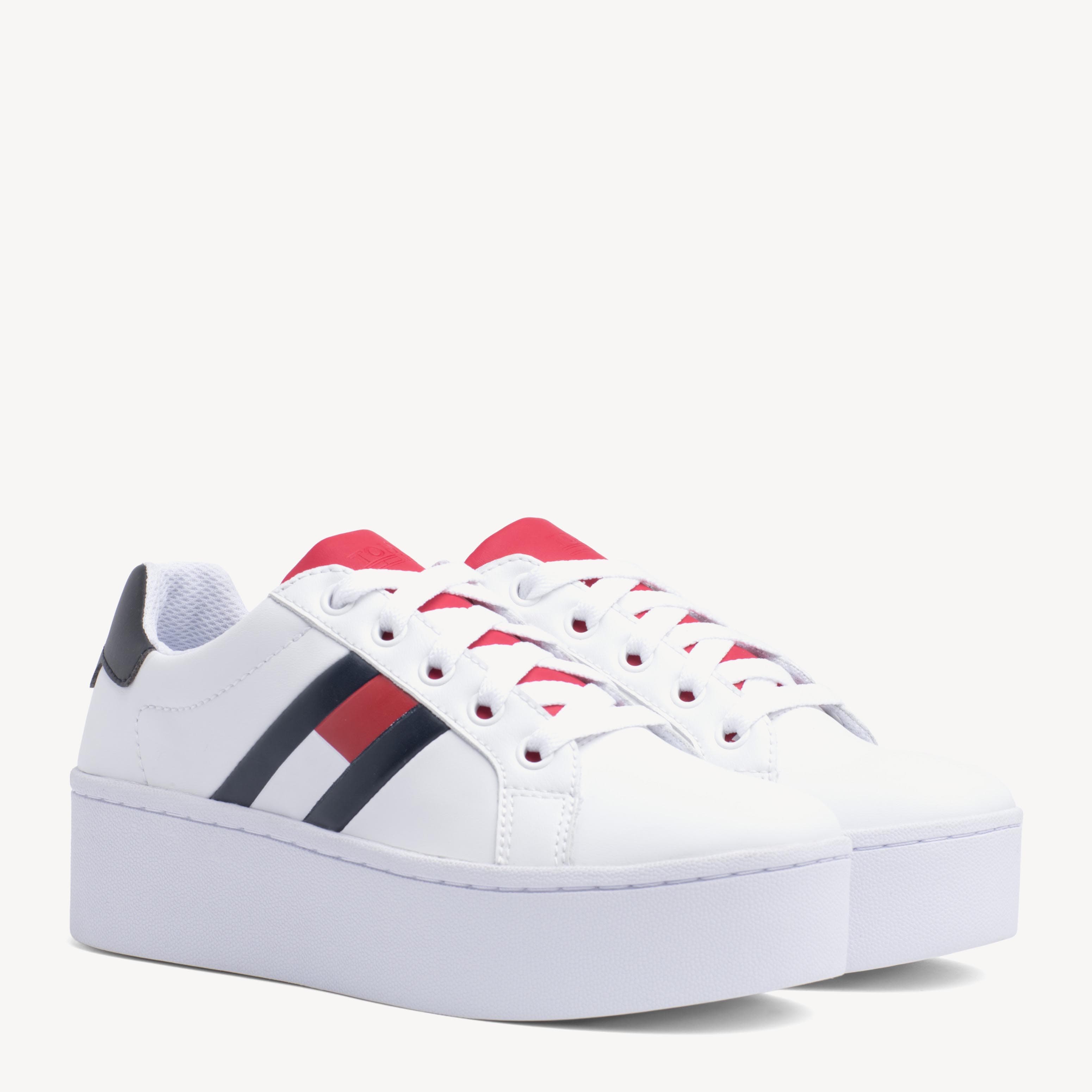 Leather Platform Trainers